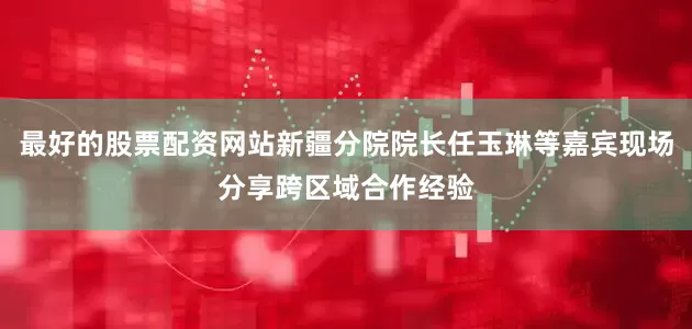 最好的股票配资网站新疆分院院长任玉琳等嘉宾现场分享跨区域合作经验