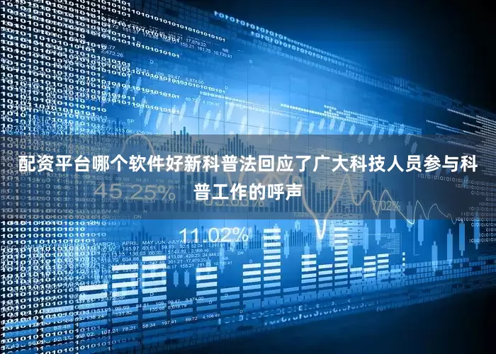 配资平台哪个软件好新科普法回应了广大科技人员参与科普工作的呼声